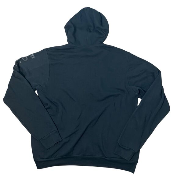 Equinox Hoodie Mens XL Black Cotton Full Zip Fleece Spellout Activewear Gym - Picture 10 of 11